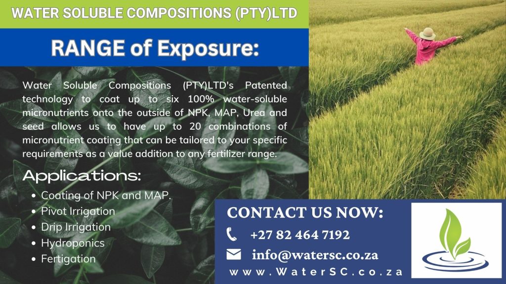 Water Soluble Compositions (PTY)LTD RANGE of Exposure (1)